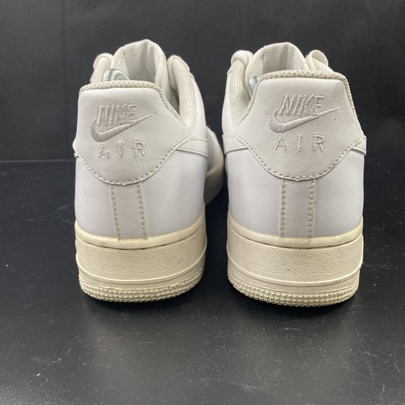 Nike Air Force 1 AF1 Leather Sneaker 31822-111 White Shoes Men Sz 10 - Picture 6 of 9